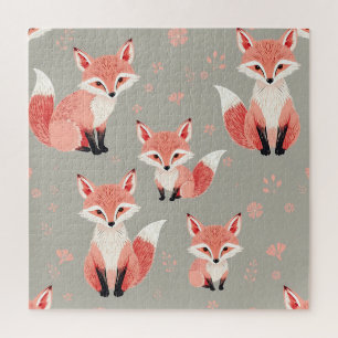 Rosa Fuchsbaby-Nursery Süßes Waldtier-Muster