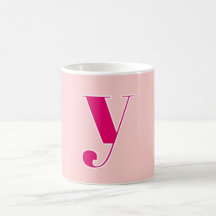 Rosa & Fuchsia personalisierte Monogramm-Initiale