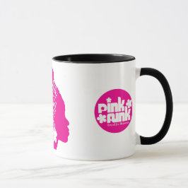 Rosa Funkafro-Hauch-Küken-Tasse Tasse