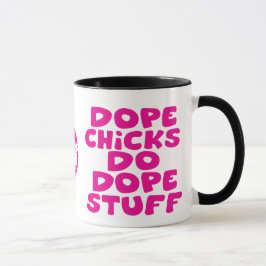 Rosa Funkafro-Küken-Schmieren-Material-Tasse Tasse