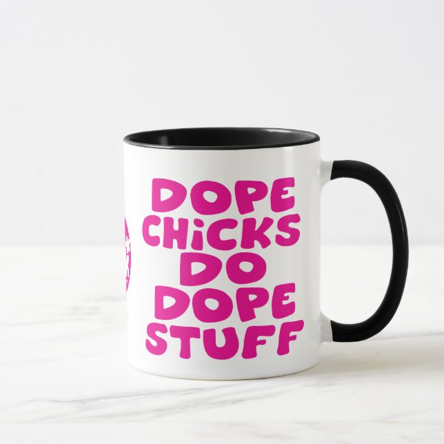 Rosa Funkafro-Küken-Schmieren-Material-Tasse Tasse (Rechts)