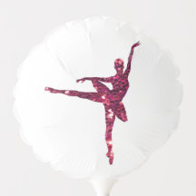 Rosa Funkelnd Ballerina zweiseitig