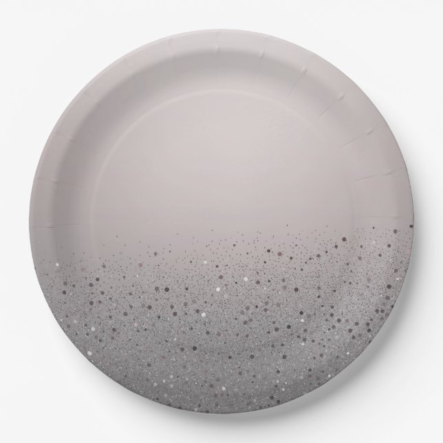 Rosa Funkelnd Glitzer Sweet 16 Birthday Party Pappteller (Vorderseite)