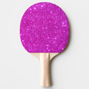 Rosa funkelnd GlitzerGirly Ping Pong Paddel 2 Tischtennis Schläger