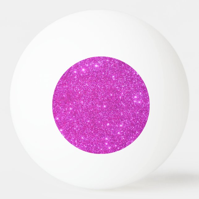 Rosa funkelnd Ping Pong BallGirly Pingpong Tischtennisball (Vorderseite)