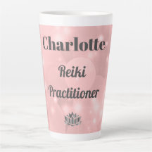 Rosa Funkelnd Reiki Practitioner personalisiert