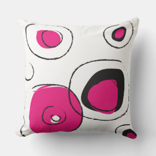 Rosa FUNKY PUNKTLICHES DESIGN Retro-Wurfkissen Kissen