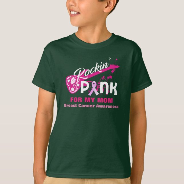 Rosa für Mama-Brustkrebs-Bewusstseins-Shirt T-Shirt (Vorderseite)