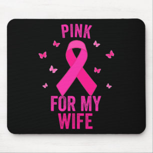 Rosa für meine EHEFRAU Brustkrebs Welttentag Su Mousepad