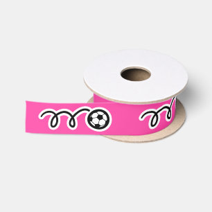 Rosa Fußball Baskenball Band Löffel für Geschenkve Satinband
