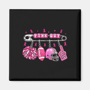 Rosa Fußball Brustkrebs-Bewusstsein Fußball Magnet