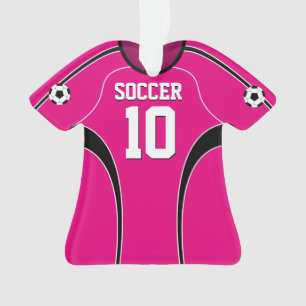 Rosa Fußball Jersey Ornament