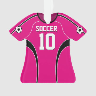 Rosa Fußball Jersey Ornament
