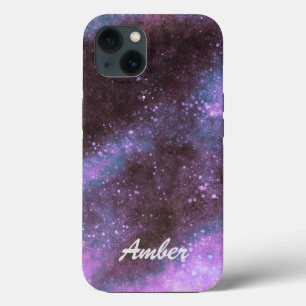 Rosa Galaxie Glitzern Abstrakt Personalisiert Case-Mate iPhone Hülle