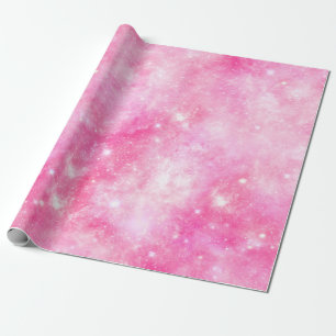 Rosa Galaxie Universum Geschenkpapier