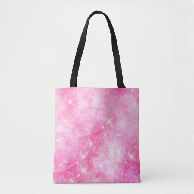 Rosa Galaxie Universum Tasche (Vorderseite)