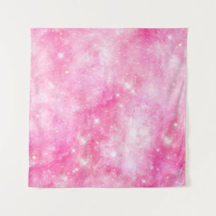 Rosa Galaxie Universum Wandteppich