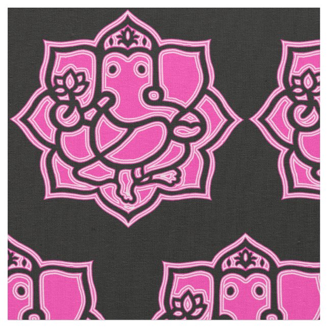 Rosa Ganesh gekämmtes Gewebe der Baumwolle(56" Stoff (Nahaufnahme)