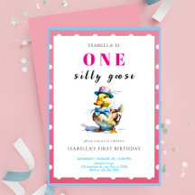 Rosa Gänse 1. Geburtstag