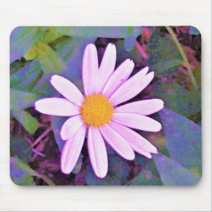 Rosa Gänseblümchen-Blume Mousepad
