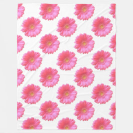 Rosa Gänseblümchen Fleecedecke