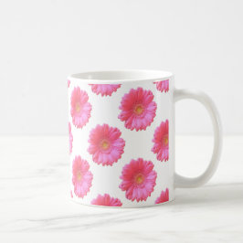 Rosa Gänseblümchen Kaffeetasse