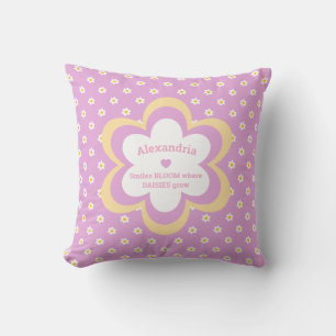 Rosa Gänseblümchen-Kette Standard 16 x 16 Kissenhü Kissen