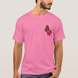 Rosa Gänseblümchen, Monarch-Shirt T-Shirt