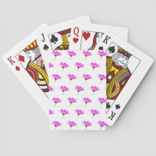 Rosa Gänseblümchen Spielkarten