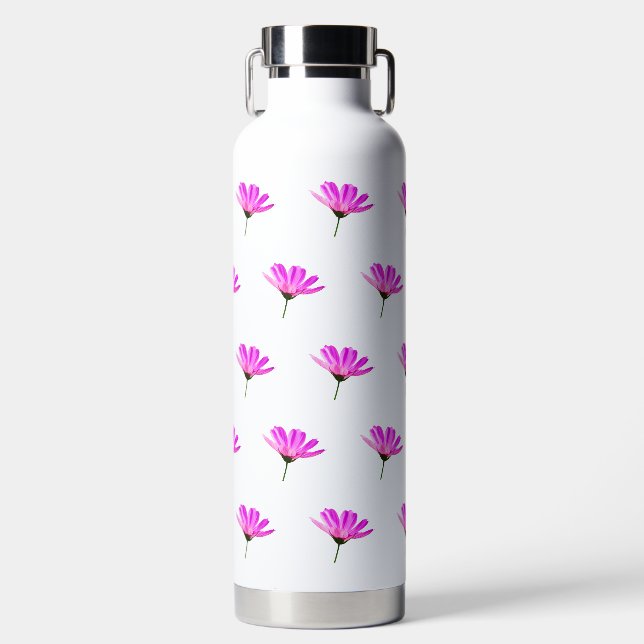 Rosa Gänseblümchen   Trinkflasche (Vorderseite)