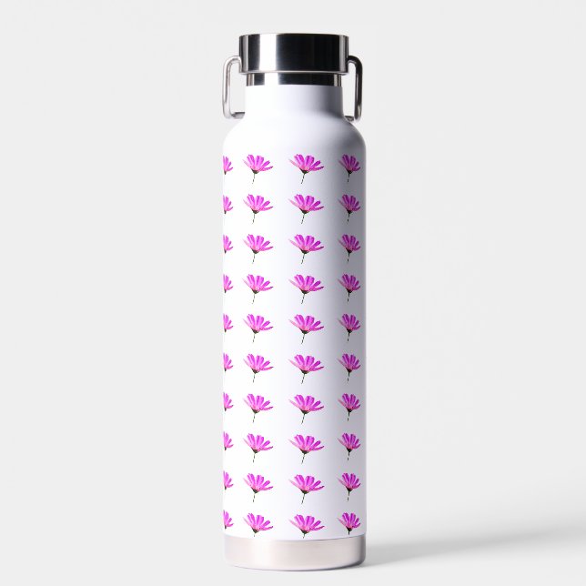 Rosa Gänseblümchen  Trinkflasche (Vorne)