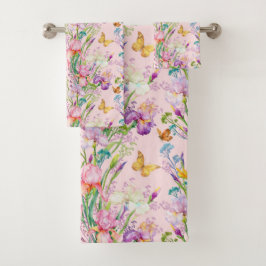 Rosa Garten Badhandtuch Set