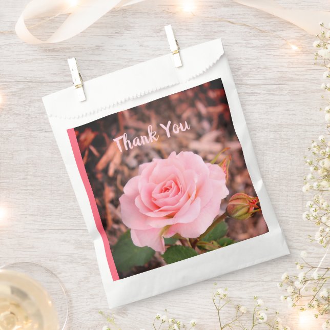 Rosa-Garten-Rose Geschenktütchen (Ausgeschnitten)