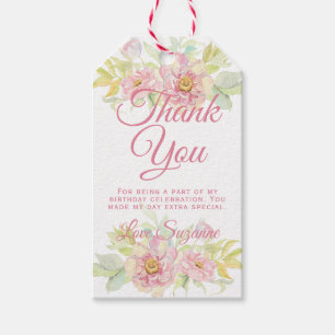 Rosa Gastgeschenk Geschenkanhänger