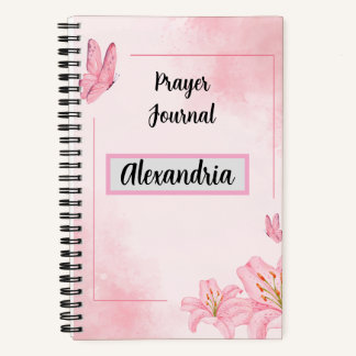 Rosa Gebetsjournal Notizbuch