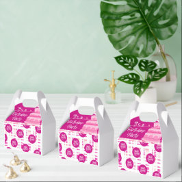 Rosa Geburtstagsfeier Geschenkschachtel