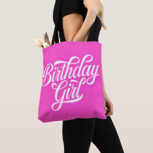 Rosa Geburtstagsmädchen Tasche