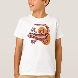 Rosa Gecko-Kinder-T-Shirt – Süßes farbenfrohes Eid T-Shirt