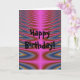 Rosa Gefärbte Krawatte Happy Birthday Card Karte (Orchid)