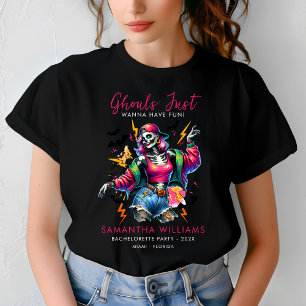 Rosa Geister Halloween Junggesellinnenabschied T-Shirt