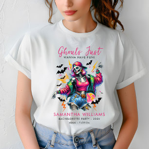 Rosa Geister Halloween-Junggesellinnenabschied T-Shirt