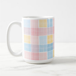 ROSA GELB BLAU OSTER-KAROMUSTER KAFFEETASSE