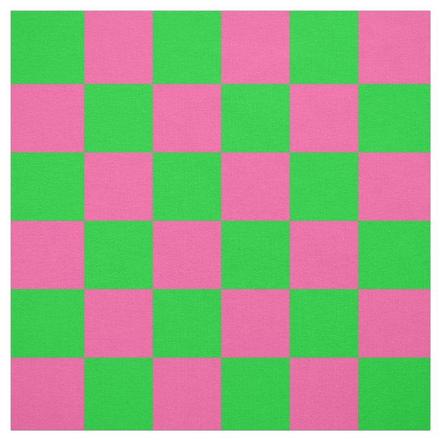rosa Gelb gekreuztes Karo-Muster Stoff (Muster)