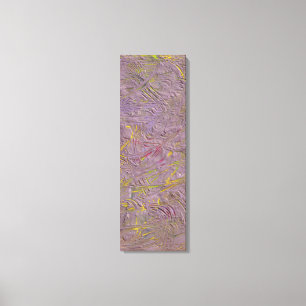 Rosa Gelb Grün Lila Schwarz Trendy Abstrakte Kunst Leinwanddruck