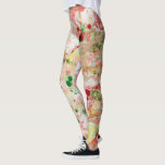 Rosa Gelb Grün Moderne Moderne Abstrakt Leggings<br><div class="desc">Rosa Rot Gelb Grün Trendy Moderne Abstrakte Template Leggings.</div>
