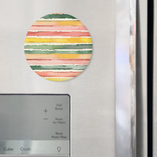 Rosa Gelb Grüne Streifen Magnet