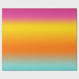 Rosa, Gelb, orange, Aquamarine Farbabweichung Geschenkpapier