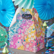 Rosa, Gelb und Blau - abstraktes Design