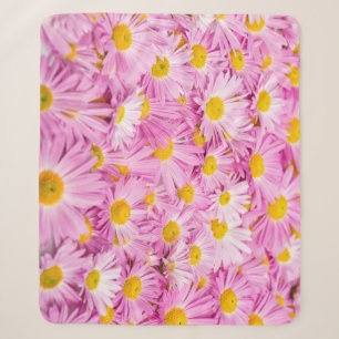 Rosa Gelbe Blumen Nahtloser Hintergrund Sherpadecke