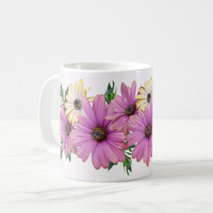 Rosa Gelbe Florale Rustikale Elegante Hochzeit Kaffeetasse